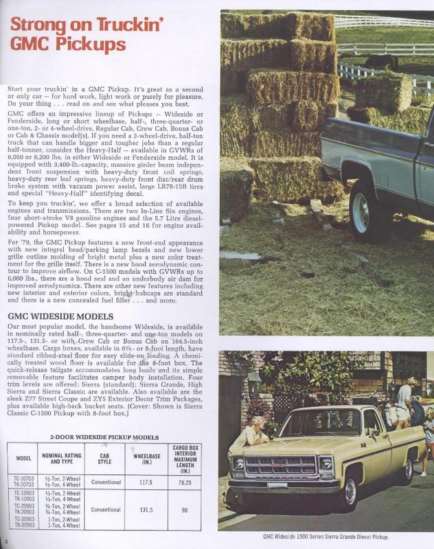 1979 GMC Pickups Brochure Page 12